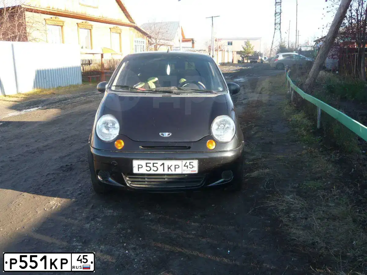 Фото автомобиля DAEWOO MATIZ, 2010 — госномер К494УК86. Цвет: Бледно-Черный