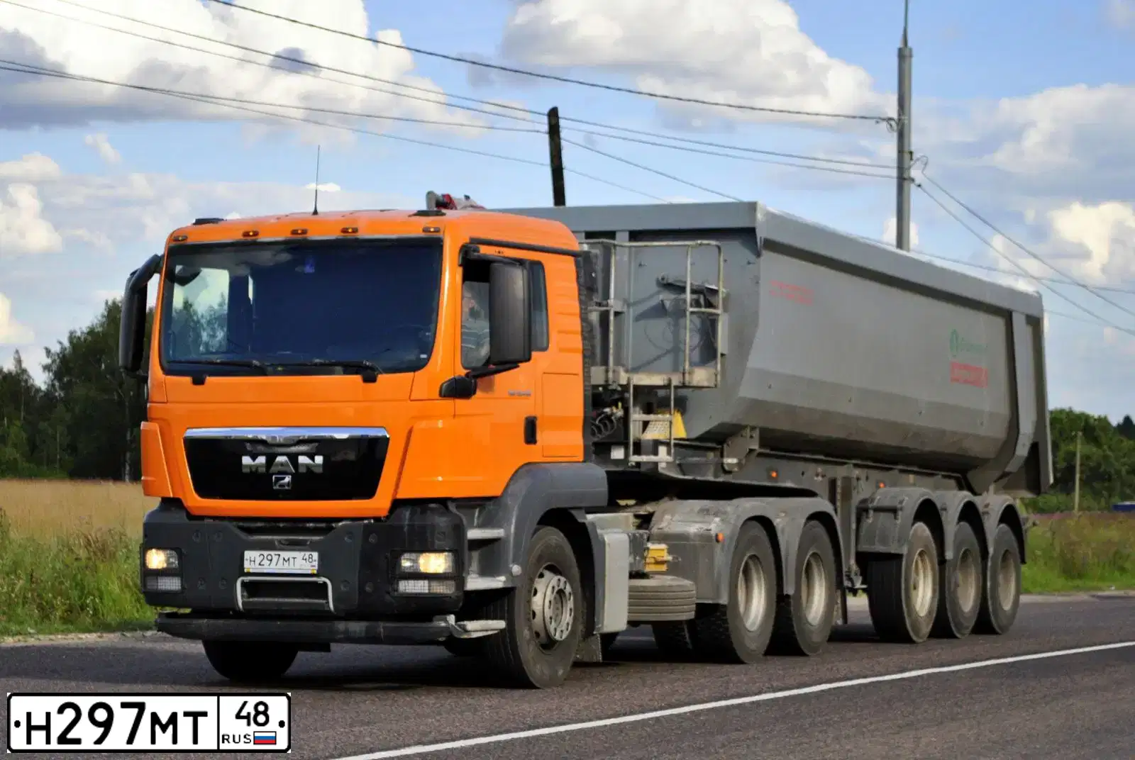 Фото автомобиля MAN TGS 26/33.XXX /6X4/, 2011 — госномер Н297МТ48