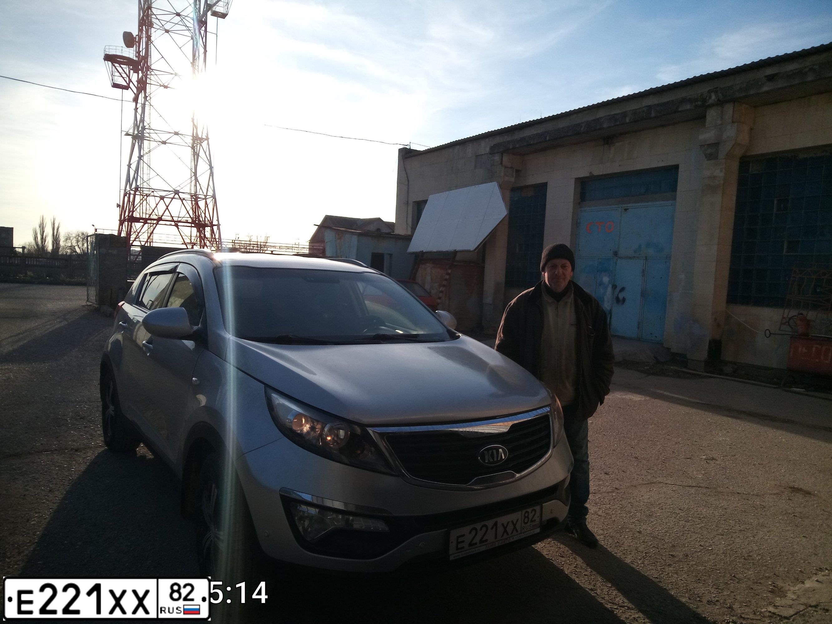 Фото автомобиля KIA SPORTAGE, 2013 — госномер А524АЕ193. Цвет: СЕРЕБРИСТЫЙ