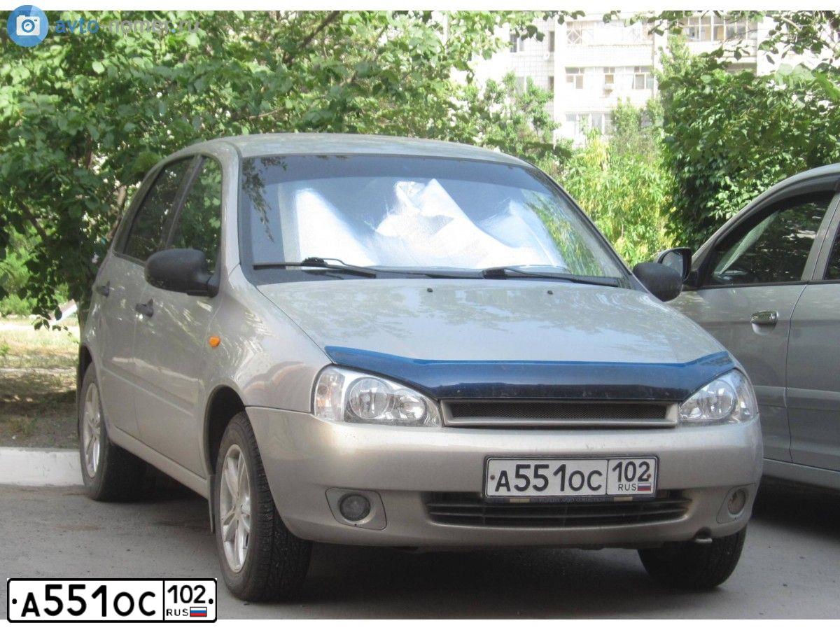 Фото автомобиля LADA 1119 KALINA, 2007 — госномер А551ОС102. Цвет: БЕЖЕВО-СЕРЫЙ