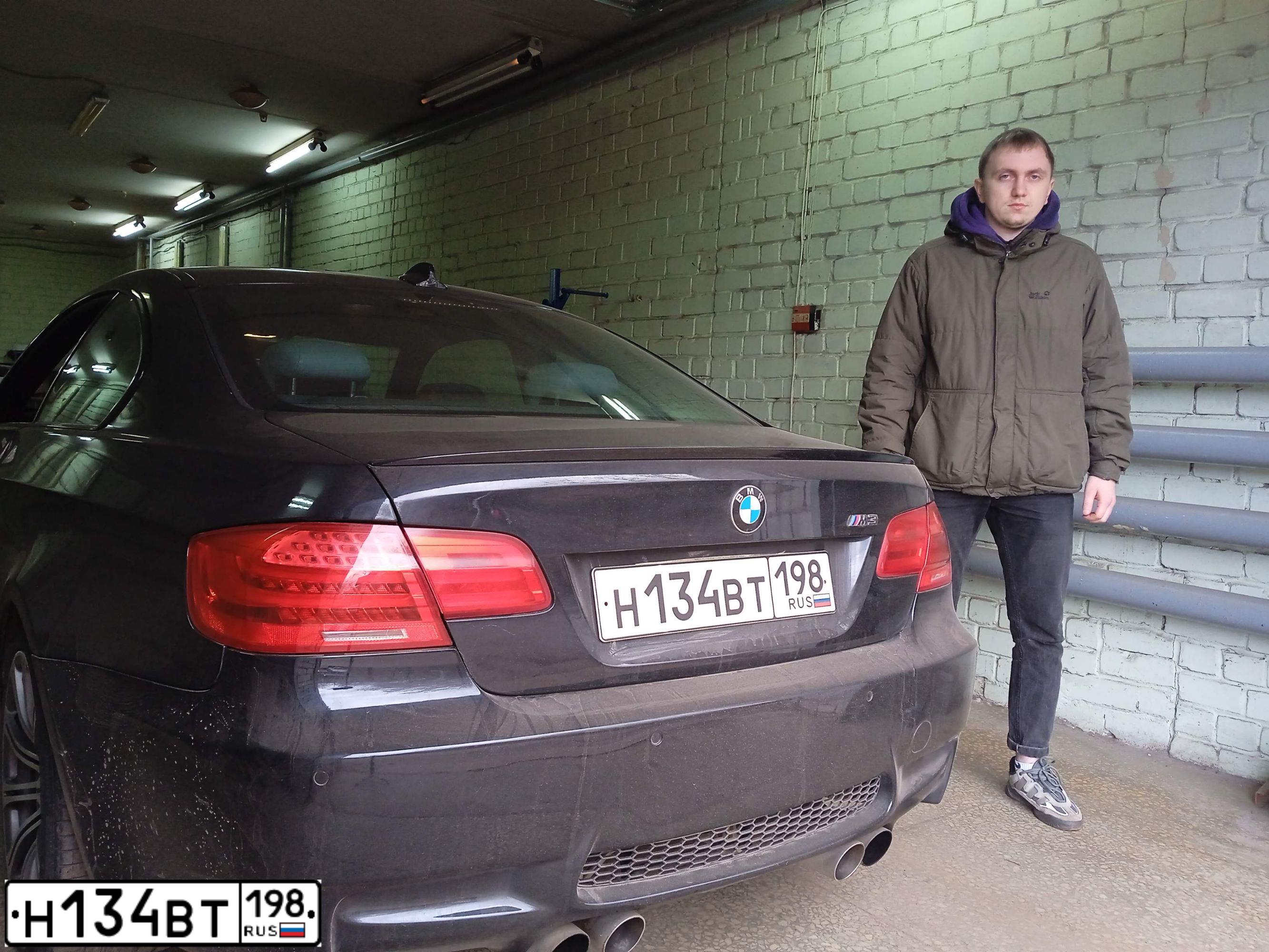 Фото автомобиля BMW M3, 2010 — госномер А012МО252. Цвет: ЧЕРНЫЙ