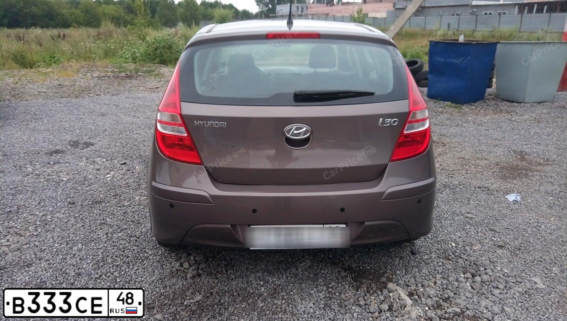 Фото автомобиля HYUNDAI I30, 2011 — госномер В333СЕ48. Цвет: КОРИЧНЕВЫЙ