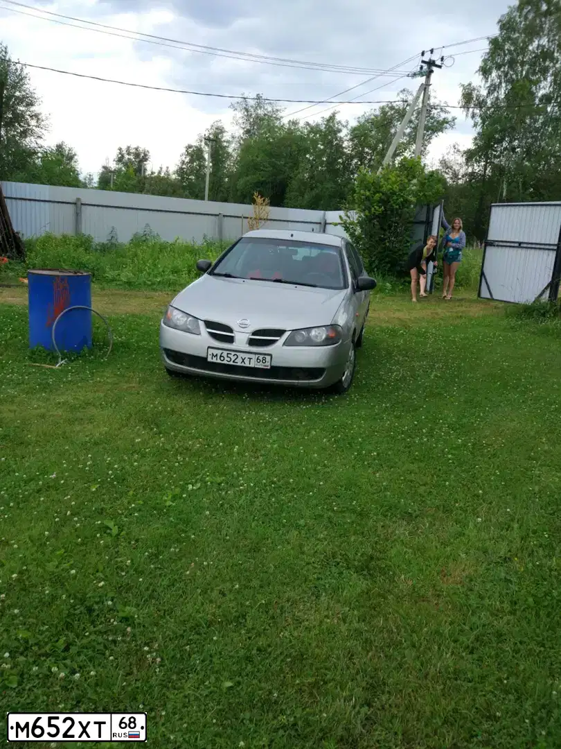 Фото автомобиля NISSAN ALMERA, 2003 — госномер М652ХТ68. Цвет: БЕЛЫЙ (СЕРЕБРИСТЫЙ)