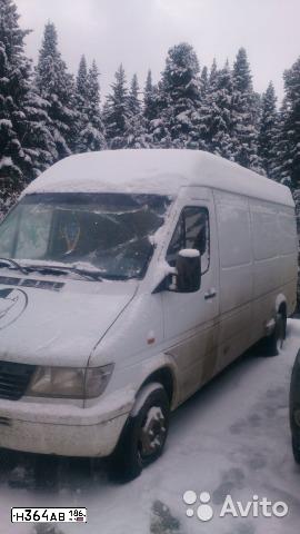 Фото автомобиля MERCEDES SPRINTER, 1996 — госномер Н364АВ186. Цвет: БЕЛЫЙ