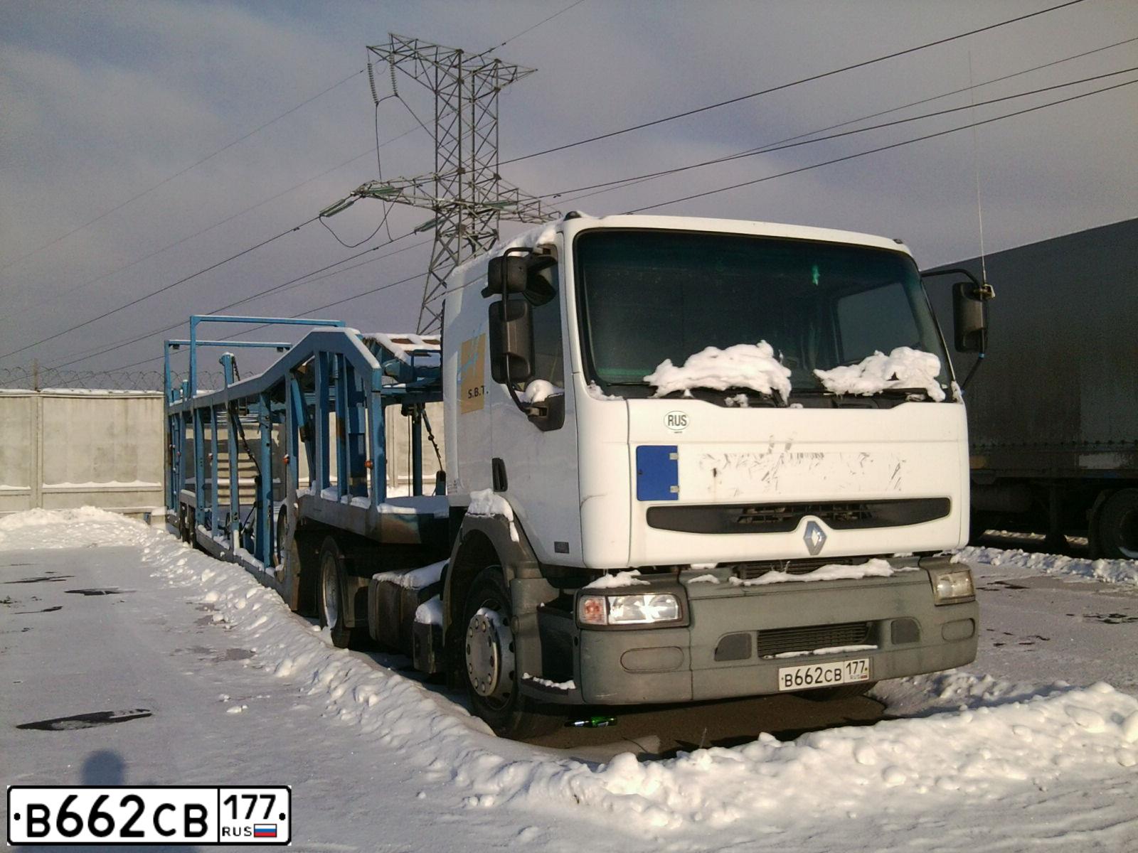 Фото автомобиля RENAULT PREMIUM, 2003 — госномер К375НС763. Цвет: Белый