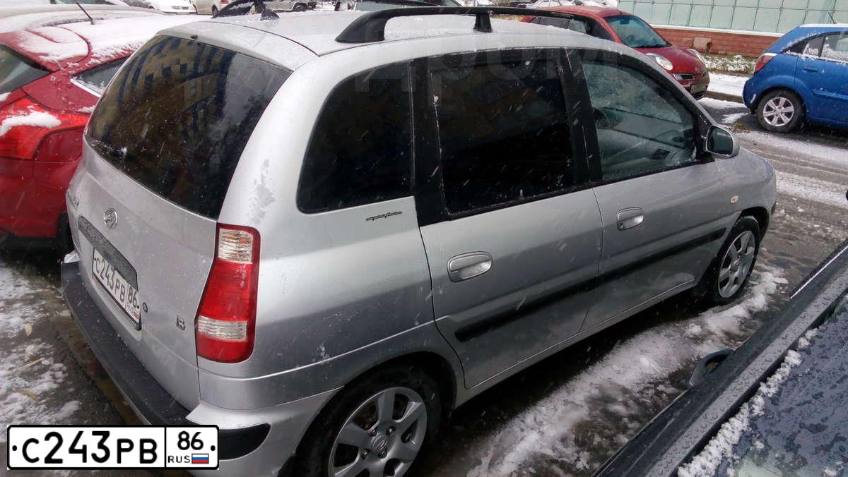 Фото автомобиля HYUNDAI MATRIX, 2006 — госномер С243РВ86. Цвет: СЕРЕБРИСТЫЙ