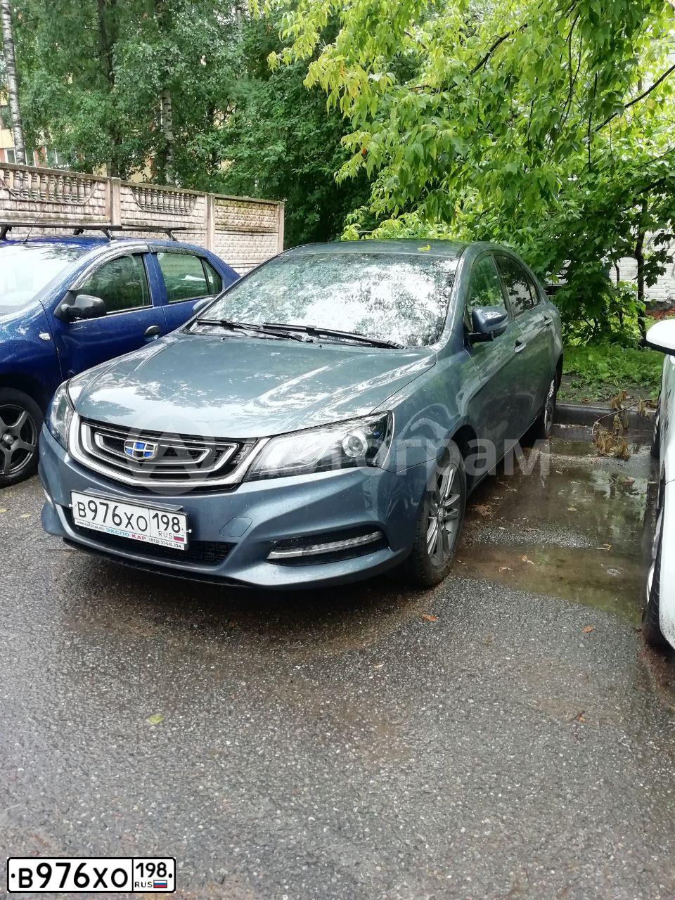 Фото автомобиля GEELY Y EMGRAND 7, 2018 — госномер В976ХО198. Цвет: ТЕМНО-СЕРЫЙ