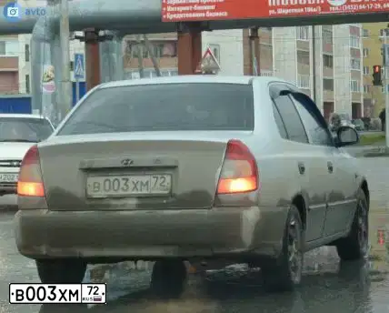 Фото автомобиля GAZ 3221 EL, 2007 — госномер В003ХМ72. Цвет: ЖЕЛТЫЙ