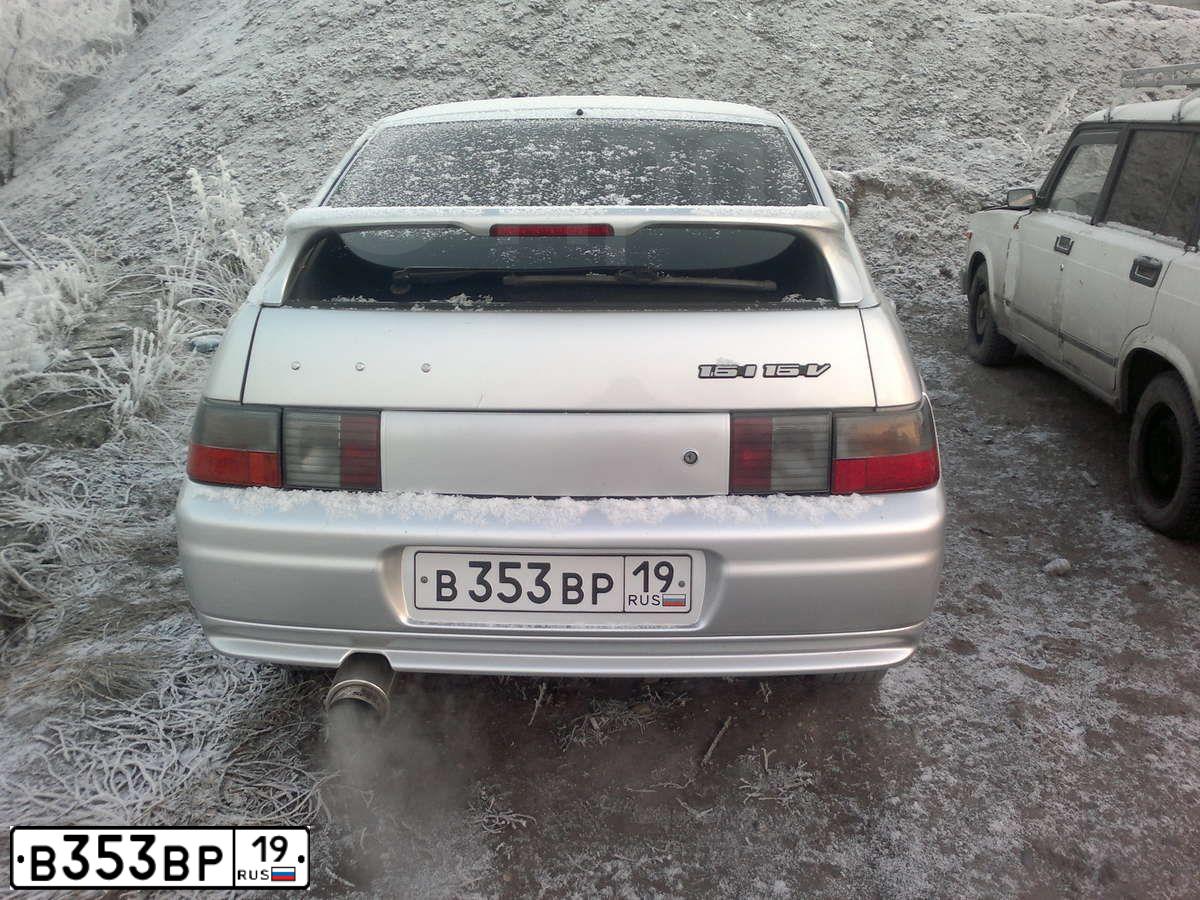 Фото автомобиля LADA 2112, 2006 — госномер В353ВР19. Цвет: СЕРЫЙ