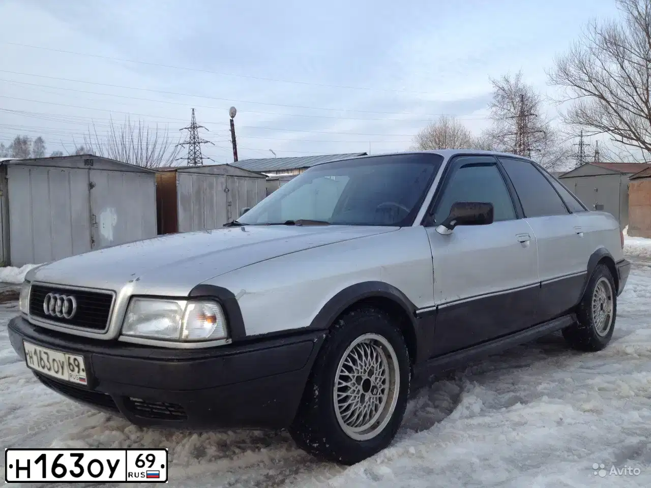 Фото автомобиля AUDI 80, 1992 — госномер Н163ОУ69. Цвет: СЕРЕБРИСТЫЙ МЕТАЛЛ