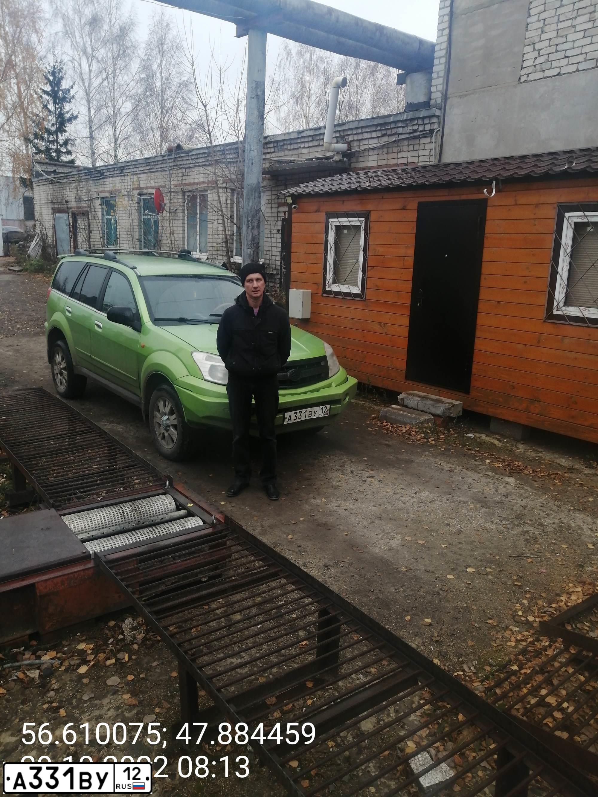 Фото автомобиля GREAT WALL HOVER, 2005 — госномер О606НР716. Цвет: ЗЕЛЕНЫЙ