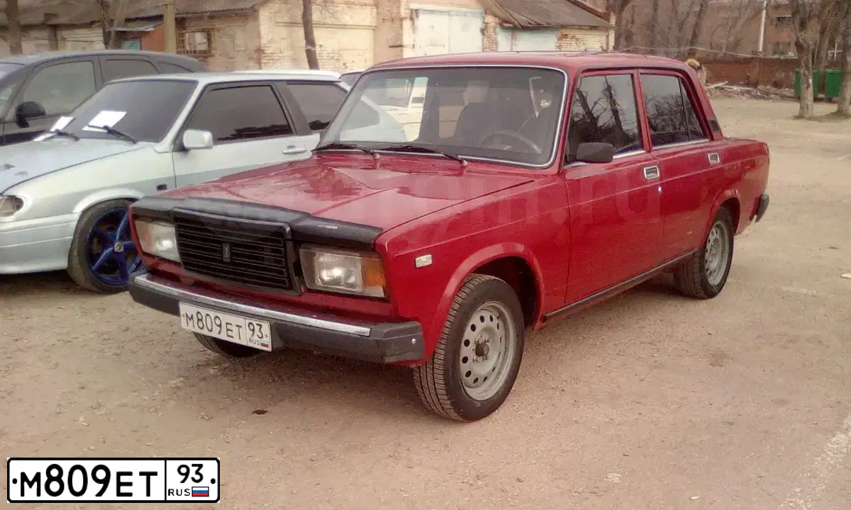 Фото автомобиля LADA 2107, 2006 — госномер Н905АО180. Цвет: ВИШНЕВЫЙ