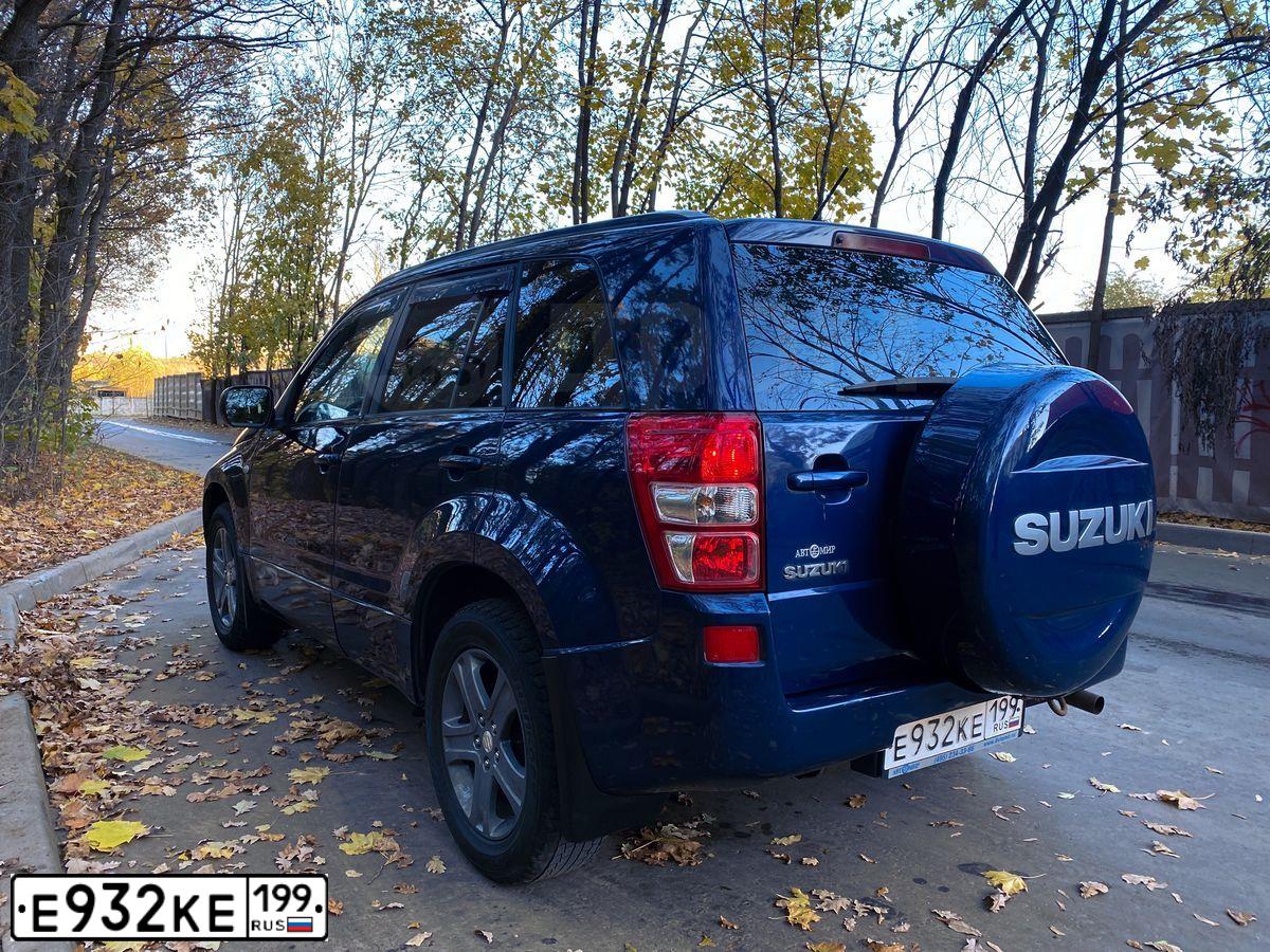 Фото автомобиля SUZUKI /GRAND/ VITARA, 2008 — госномер А264ТМ69. Цвет: синий