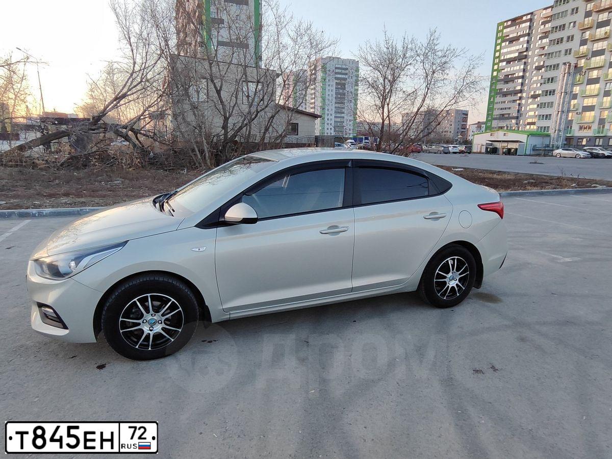 Фото автомобиля HYUNDAI SOLARIS, 2019 — госномер А956ЕМ172. Цвет: БЕЖЕВЫЙ