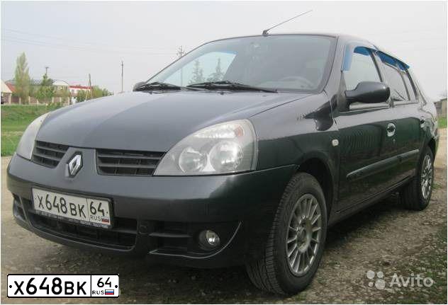 Фото автомобиля RENAULT SYMBOL, 2007 — госномер Х648ВК64. Цвет: ТЕМНО СЕРЫЙ
