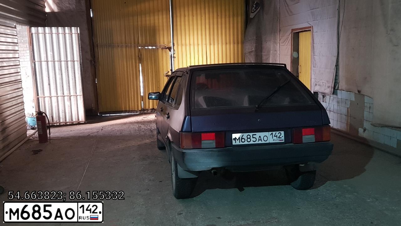 Фото автомобиля LADA 2109, 1999 — госномер Е205РВ142. Цвет: ФИОЛЕТОВЫЙ