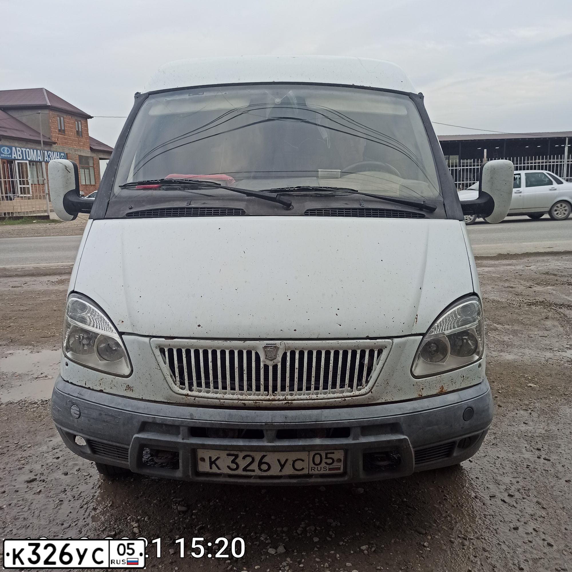 Фото автомобиля GAZ 2705 EL, 2005 — госномер К326УС05. Цвет: БЕЛЫЙ