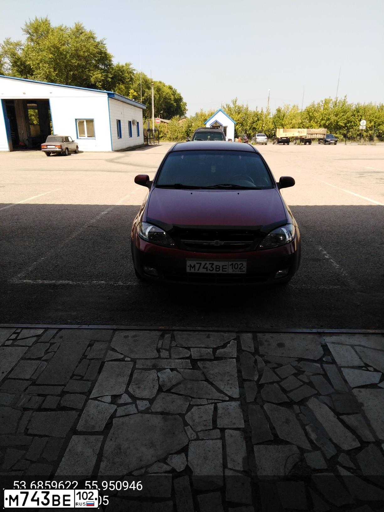 Фото автомобиля CHEVROLET LACETTI, 2008 — госномер М743ВЕ102. Цвет: КРАСНЫЙ