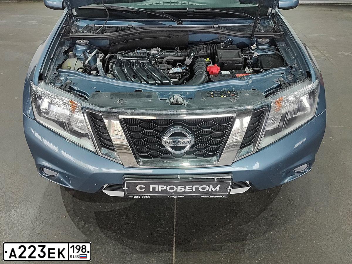 Фото автомобиля NISSAN TERRANO, 2018 — госномер А223ЕК198. Цвет: СИНИЙ