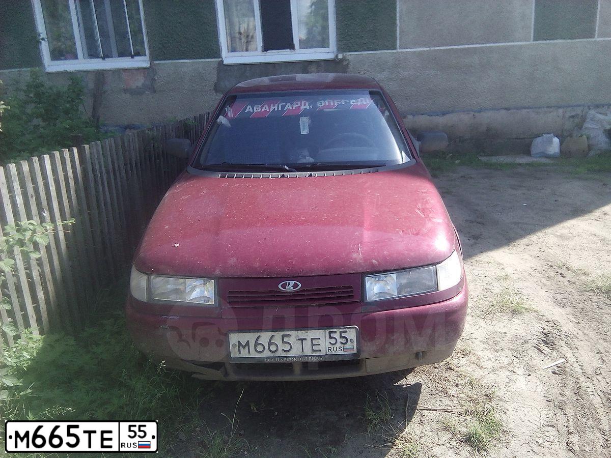 Фото автомобиля LADA 2110, 2000 — госномер М665ТЕ55. Цвет: СЕРЕБРИСТО-КРАСНЫЙ
