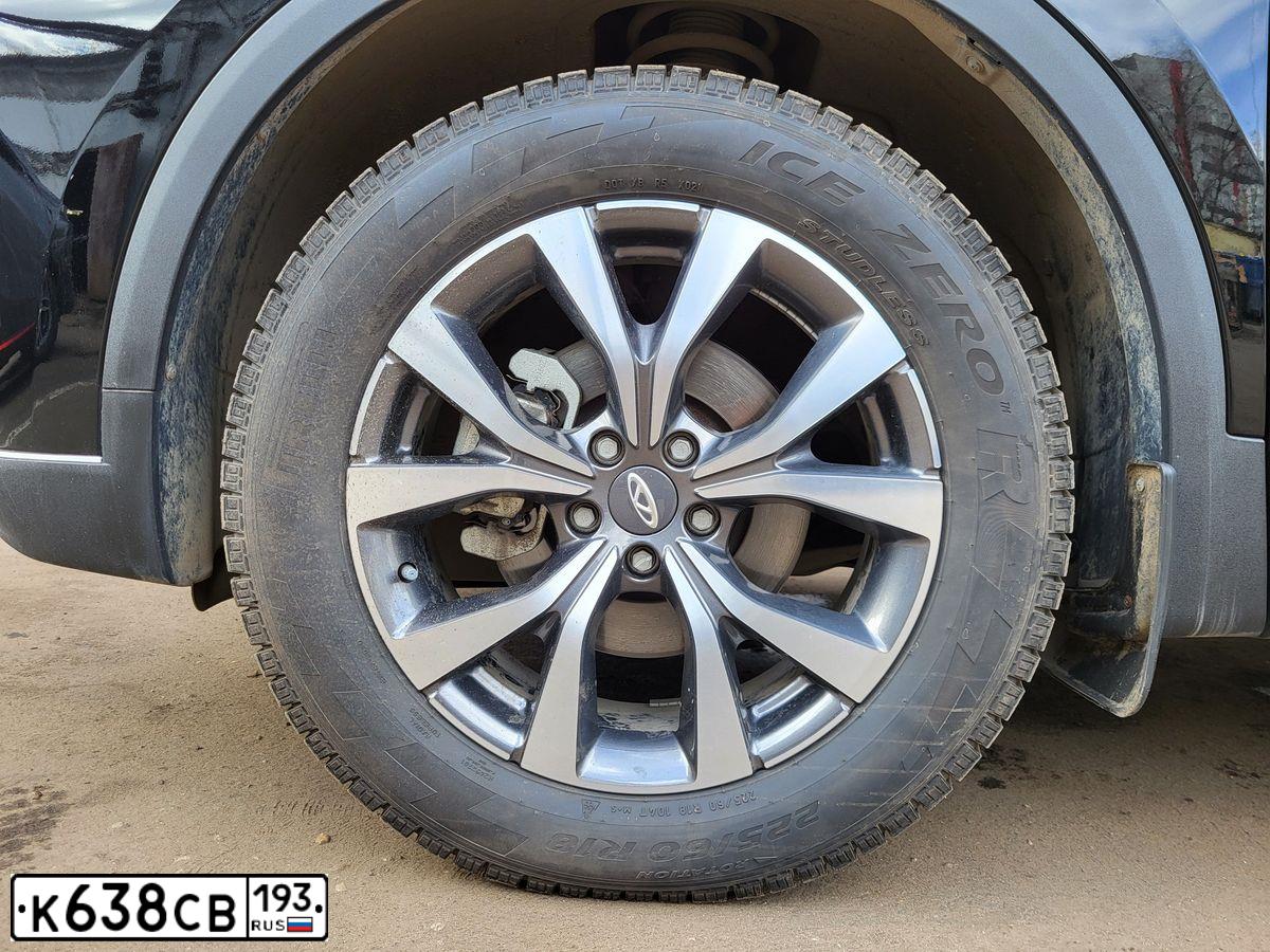 Фото автомобиля CHERY TIGGO 7, 2023 — госномер Н763УА33. Цвет: ЧЕРНЫЙ