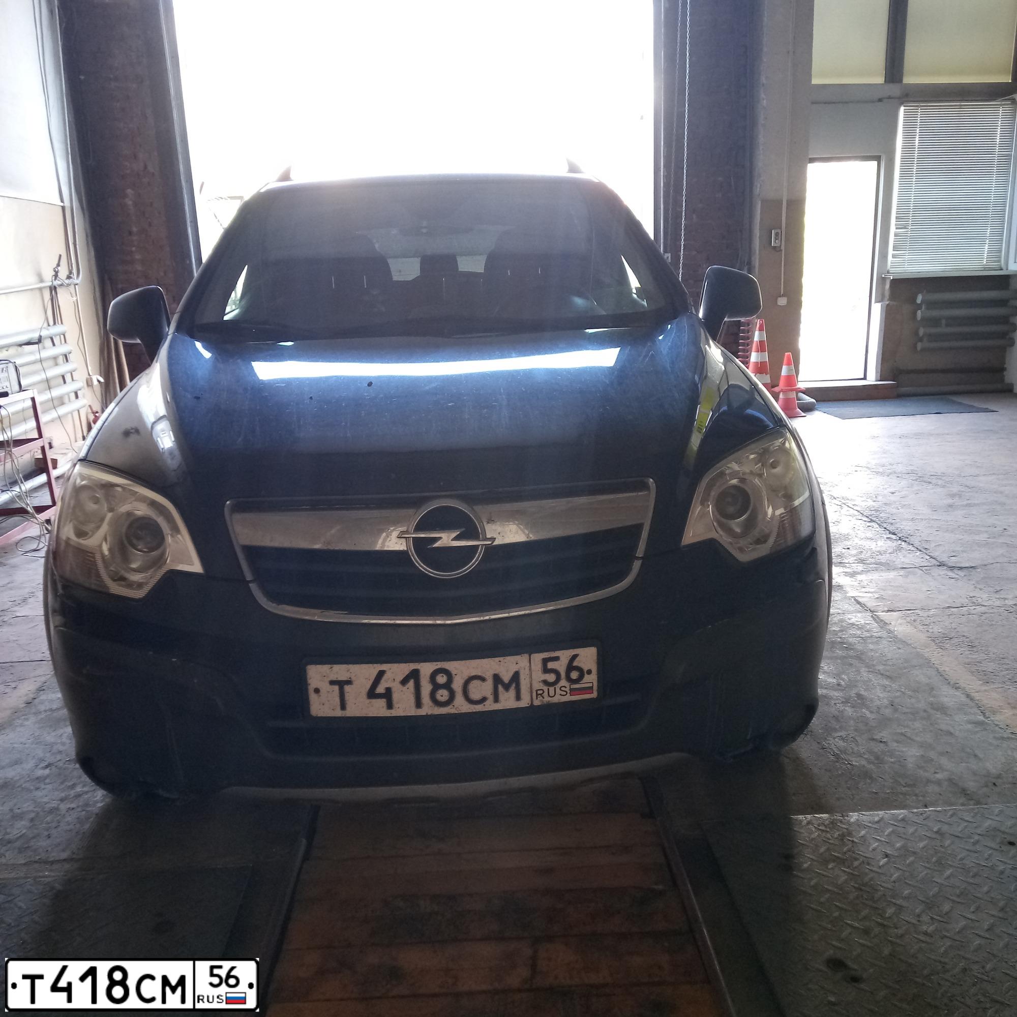 Фото автомобиля OPEL ANTARA, 2009 — госномер Т418СМ56. Цвет: ЧЕРНЫЙ