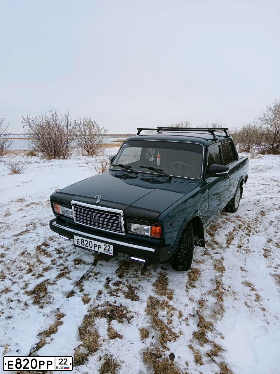 Фото автомобиля LADA 2107, 2008 — госномер Е820РР22. Цвет: ТЕМНО - ЗЕЛЕНЫЙ