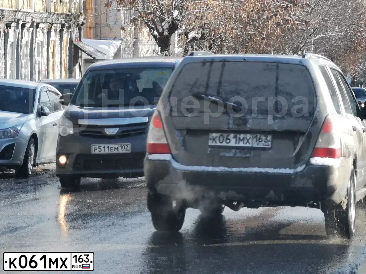 Фото автомобиля SUBARU FORESTER, 2007 — госномер К400ОР716. Цвет: СЕРЕБРИСТЫЙ