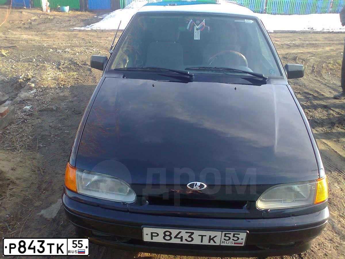 Фото автомобиля LADA 2114 SAMARA, 2011 — госномер Р843ТК55. Цвет: Сине-Черный