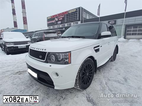 Фото автомобиля LANDROVER RANGE ROVER SPORT, 2012 — госномер Х082ЕА178. Цвет: ЯРКО-БЕЛЫЙ