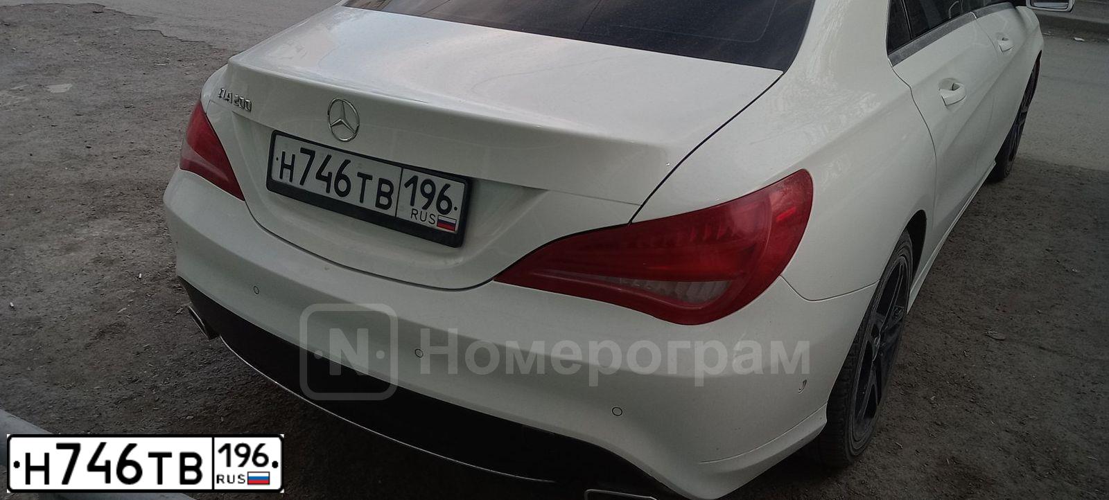 Фото автомобиля MERCEDES-BENZ CLA200, 2014 — госномер А823ТО172. Цвет: Белый