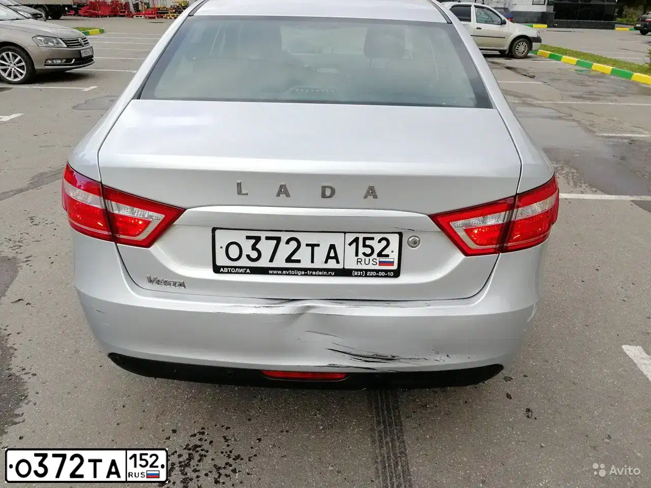 Фото автомобиля LADA VESTA, 2017 — госномер М673ТН750. Цвет: Серебристый