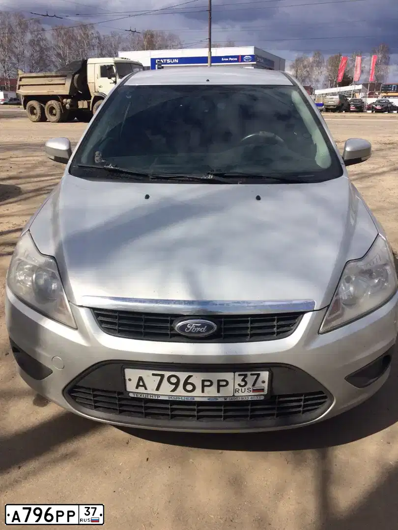 Фото автомобиля FORD FOCUS, 2008 — госномер А796РР37. Цвет: Серебристый