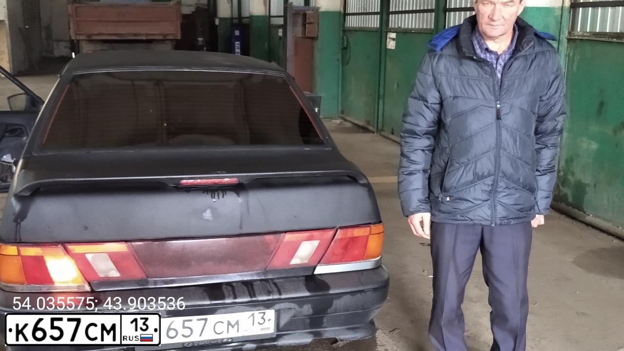 Фото автомобиля LADA 2115, 2006 — госномер М108РЕ13. Цвет: ЧЕРНЫЙ