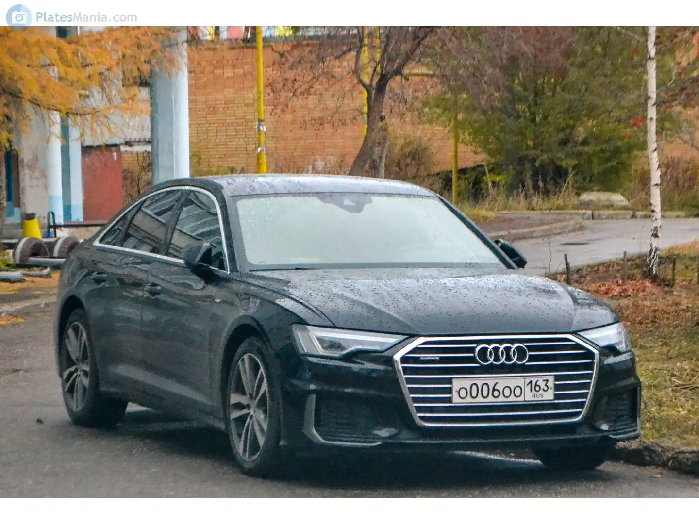 Фото автомобиля AUDI Q8, 2020 — госномер Х006ХХ63. Цвет: ЧЕРНЫЙ