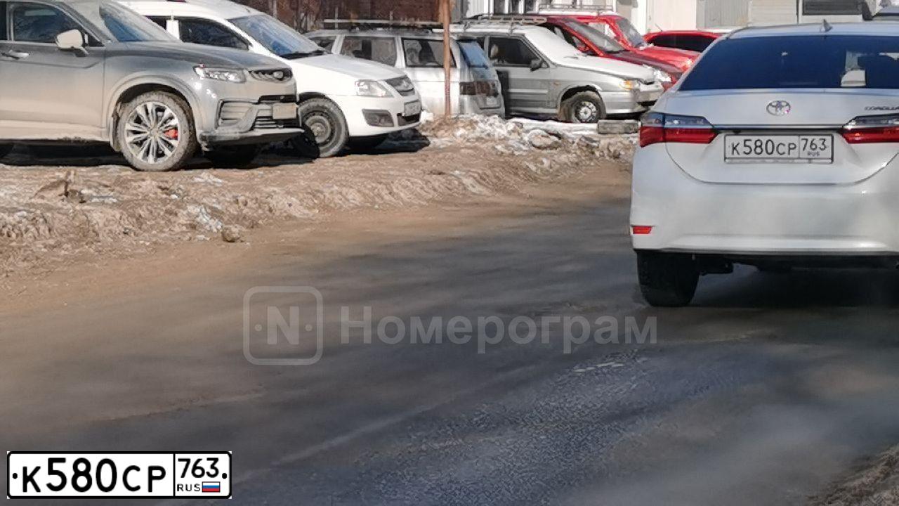 Фото автомобиля TOYOTA COROLLA, 2017 — госномер К318ХН763. Цвет: Белый
