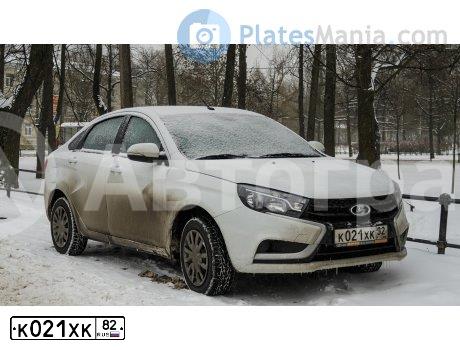 Фото автомобиля LADA VESTA, 2016 — госномер Е355ЕВ181. Цвет: Белый