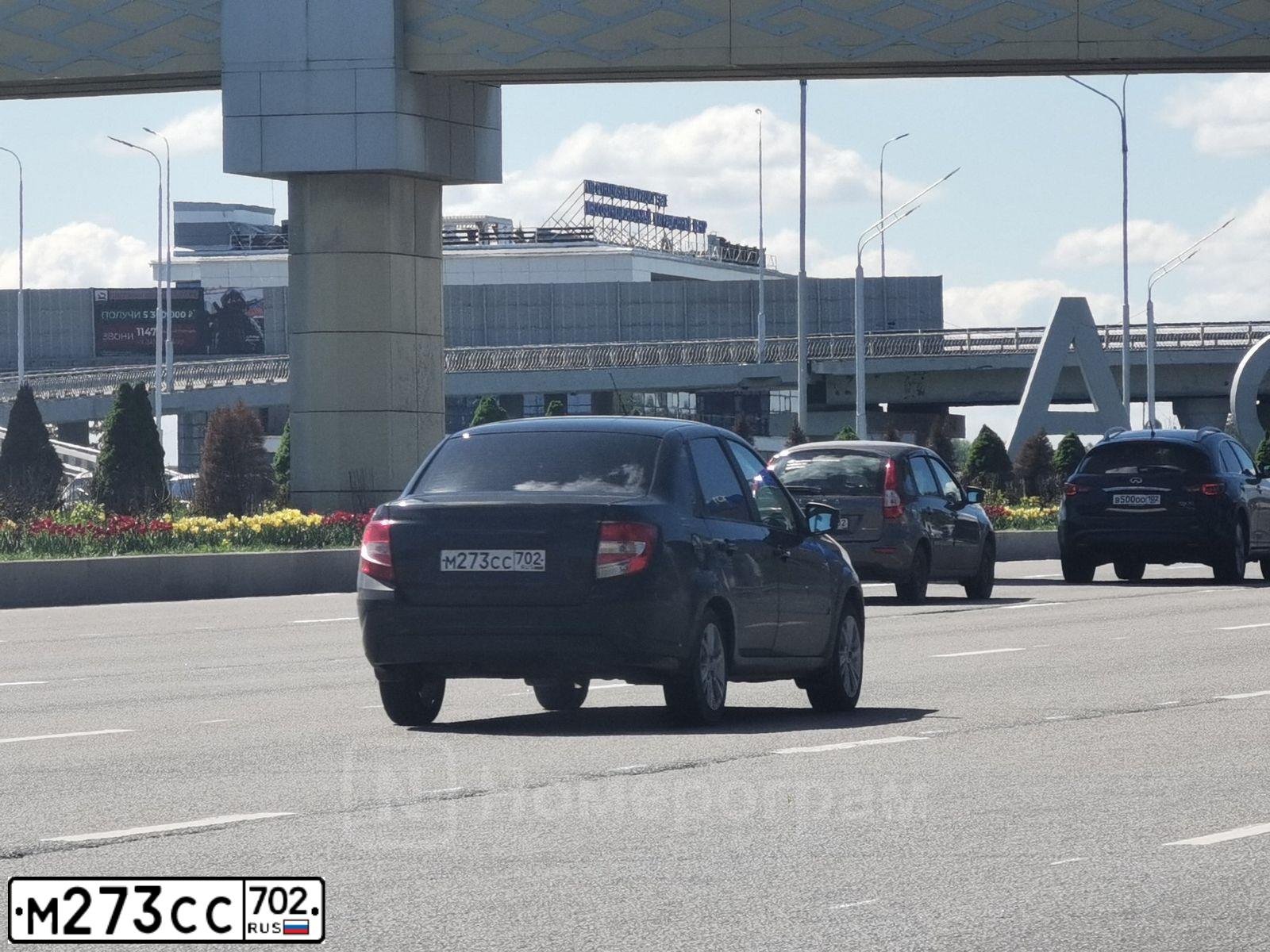 Фото автомобиля VAZ LADA 219040 LADA GRANTA, 2023 — госномер М273СС702. Цвет: ЧЕРНЫЙ