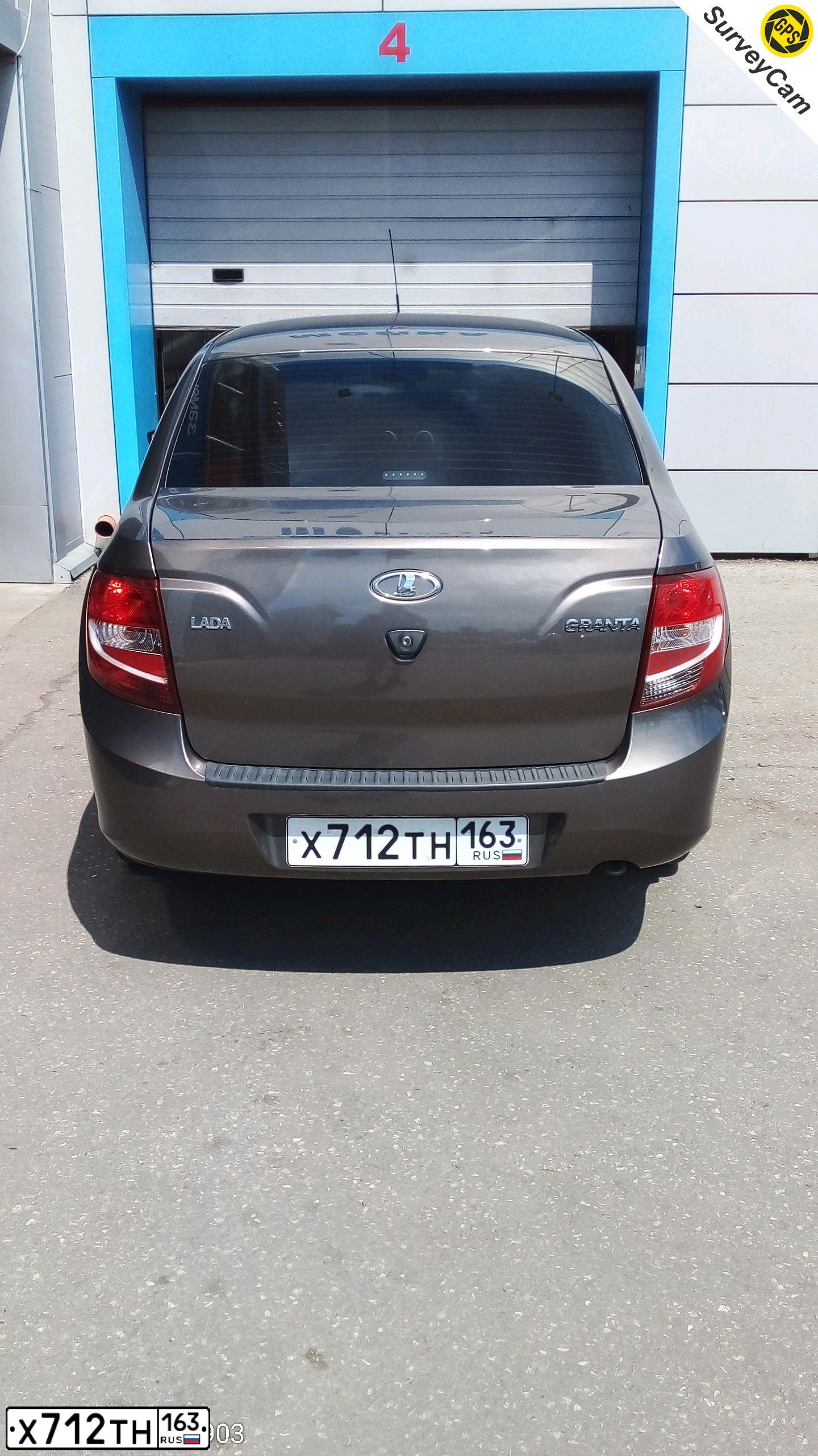 Фото автомобиля LADA 2190 GRANTA, 2017 — госномер Х712ТН163. Цвет: Золотисто-коричневый