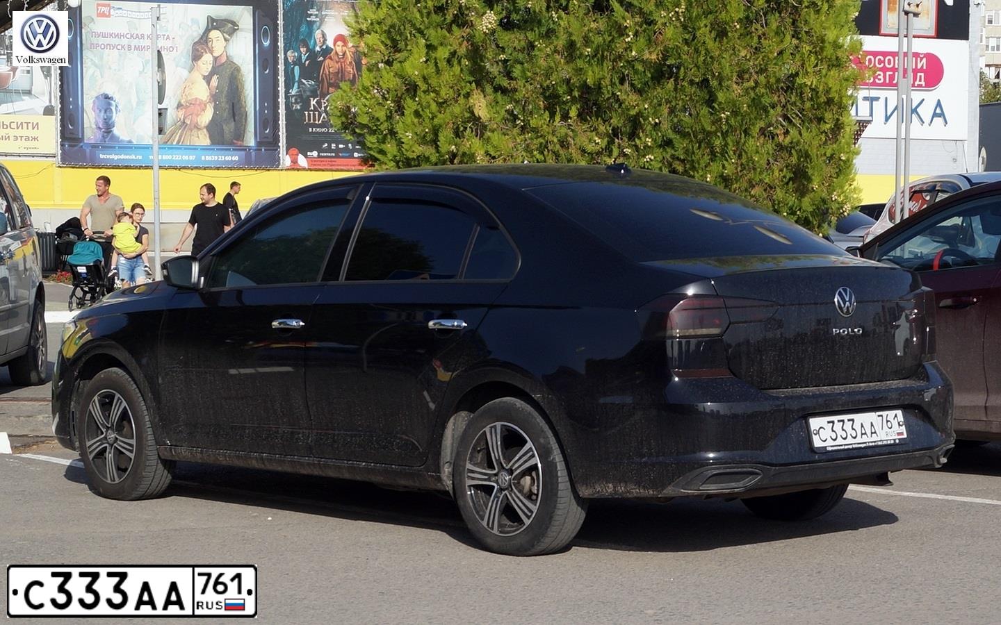 Фото автомобиля VOLKSWAGEN POLO, 2019 — госномер С333АА761. Цвет: БЕЛЫЙ