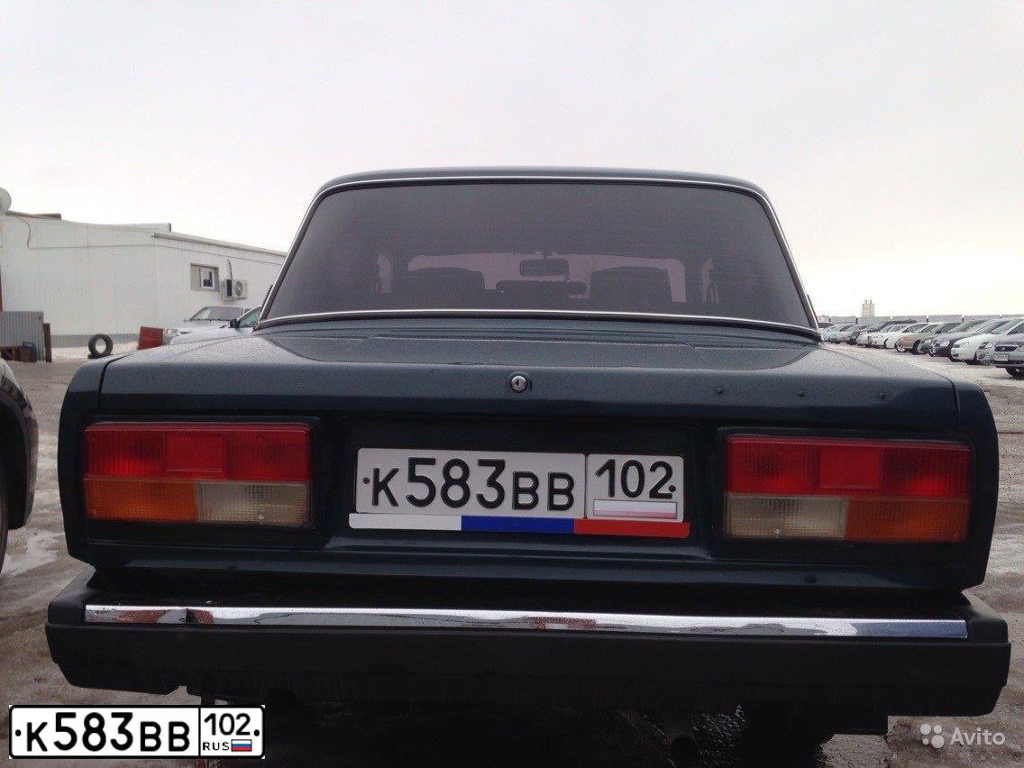 Фото автомобиля LADA 2107, 2008 — госномер К583ВВ102. Цвет: ТЕМНО-ЗЕЛЕНЫЙ