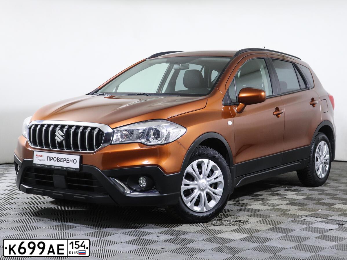 Фото автомобиля SUZUKI SX 4, 2017 — госномер О595РЕ790. Цвет: Коричневый