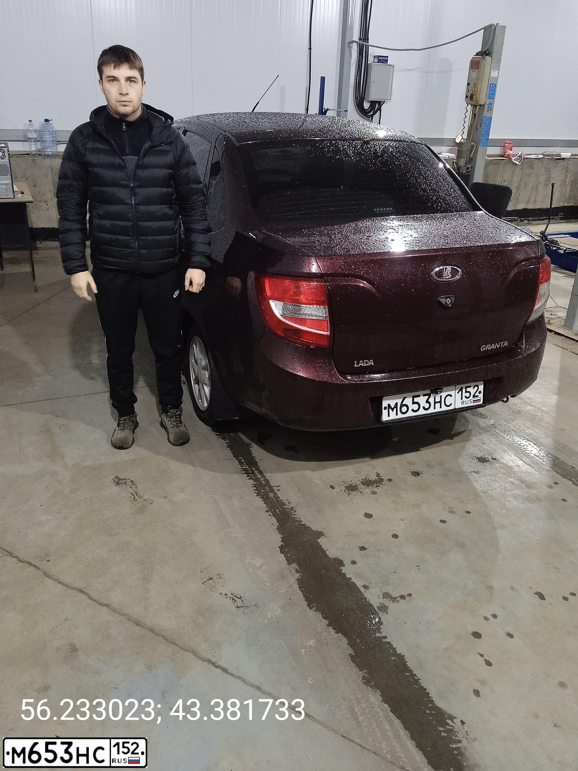 Фото автомобиля LADA GRANTA, 2013 — госномер А641СР252. Цвет: ТЕМНО-ВИШНЕВЫЙ