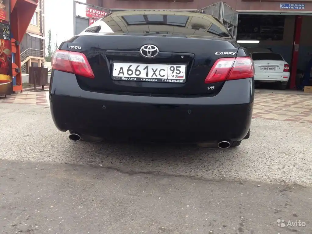 Фото автомобиля TOYOTA CAMRY, 2008 — госномер Х850ЕС763. Цвет: ЧЕРНЫЙ