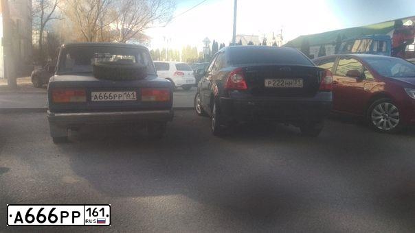 Фото автомобиля CHEVROLET TAHOE, 2008 — госномер А666РР161. Цвет: ЧЕРНЫЙ