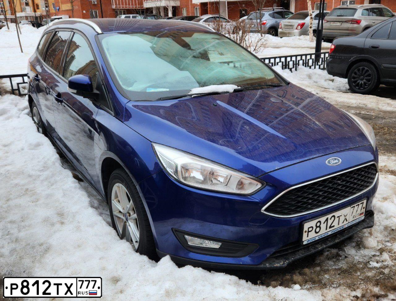 Фото автомобиля FORD FOCUS, 2016 — госномер Р812ТХ777