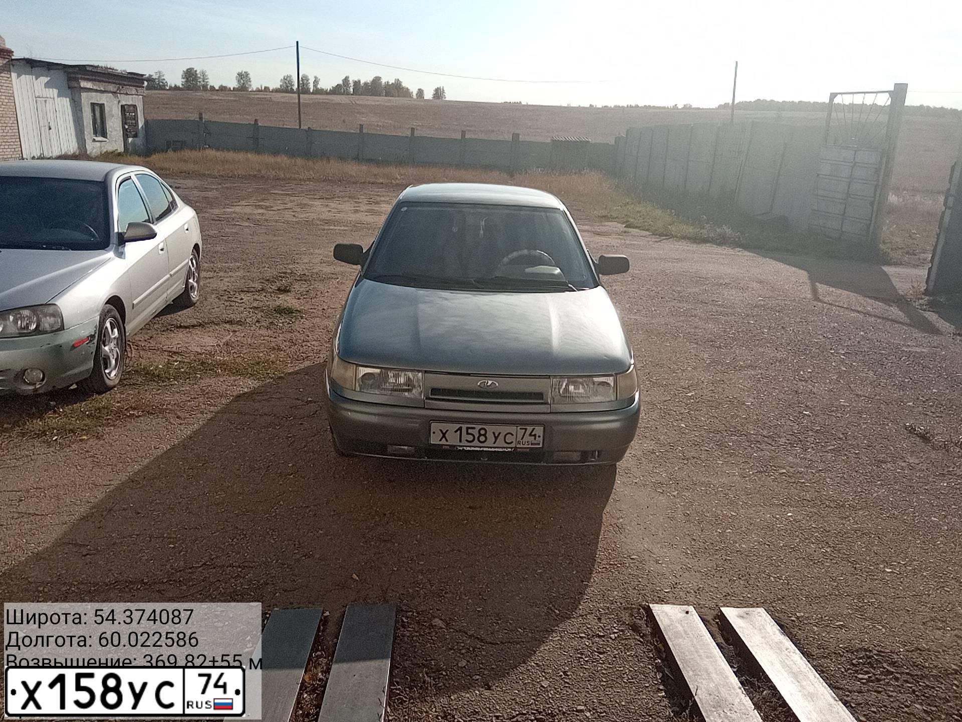 Фото автомобиля LADA 2110, 2006 — госномер Х158УС74. Цвет: СЕРО-ЗЕЛЕНЫЙ