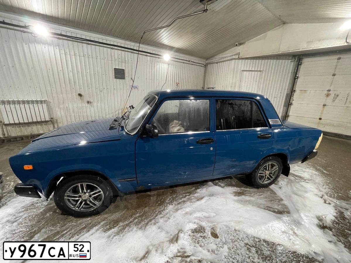 Фото автомобиля LADA 2107, 2008 — госномер У967СА52. Цвет: сине-зеленый