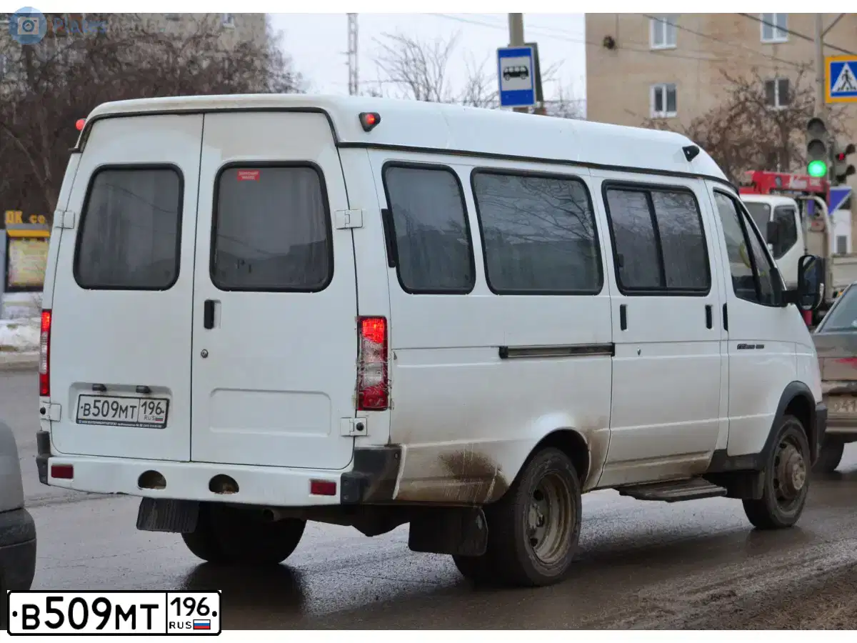 Фото автомобиля GAZ 3221 EL, 2014 — госномер В509МТ196. Цвет: БЕЛЫЙ