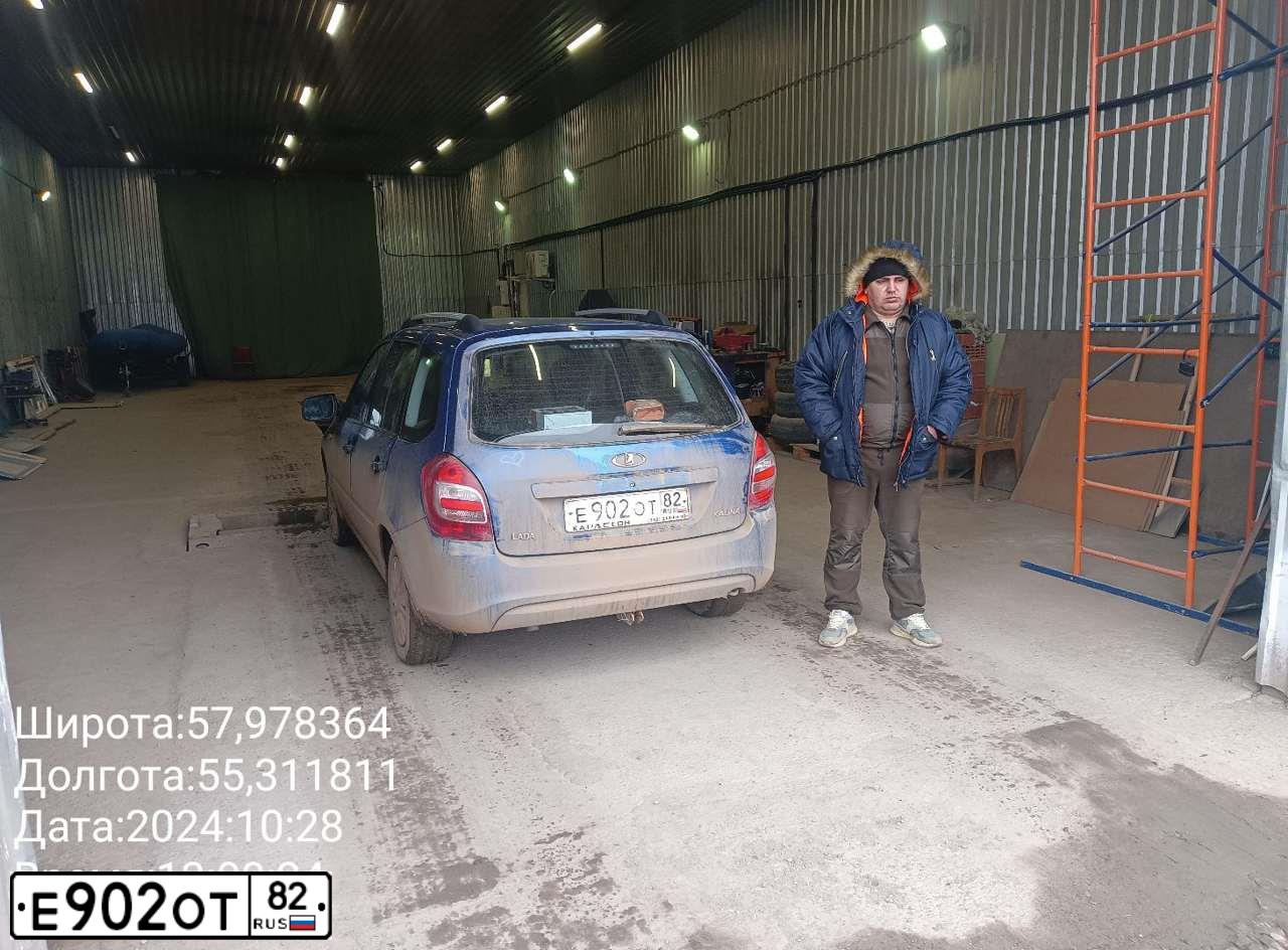 Фото автомобиля LADA KALINA, 2016 — госномер Р269ВА159. Цвет: ЯРКО- СИНИЙ